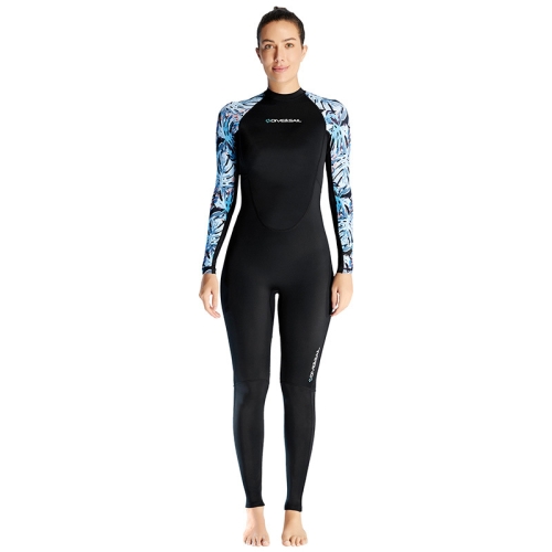 

DIVE & SAIL Ladies Quick-Drying Sun Protection One-Piece Wetsuit Swimming And Surfing Snorkeling Suit, Size: S(Black)
