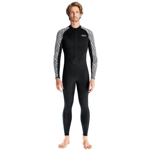 

DIVE & SAIL One-Piece Sun Protection Wetsuit Quick Dry Beach Surfing Swimsuit, Size: S(Male Black)
