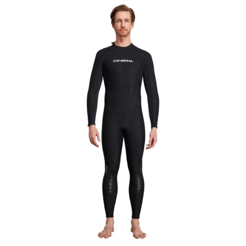 

DIVE & SAIL 1.5mm Warm One-Piece Wetsuit Cold Resistant Swimming And Snorkeling Suit, Size: S(Male Black)