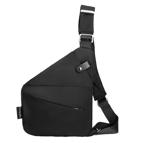 

Sports Casual Men Crossbody Bag Large Capacity Multi-Pocket Single Shoulder Bag, Style: Right Shoulder Nylon (Black)