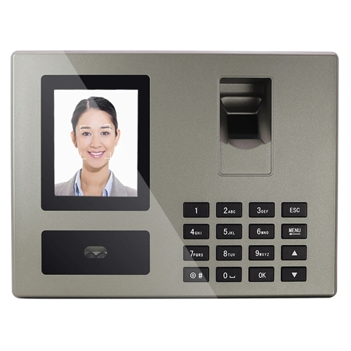 

FA03 Intelligent Voice Prompt Face Recognition Fingerprint Attendance Machine(English with EU Plug)