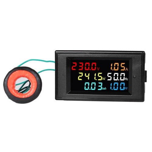 SINOTIMER SPM003 AC LED Digital Voltmeter Frequency Factors Meter Power Monitor, Specification: AC200-450V 100A