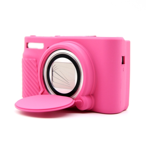 For Canon SX730/SX740 Soft Silicone Protective Case, Color: Rose Red