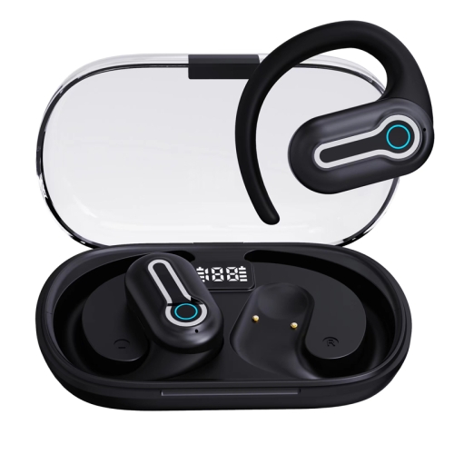 

J31 OWS Hanging Ear Stereo Bluetooth Earphones With Digital Charging Compartment(Black)