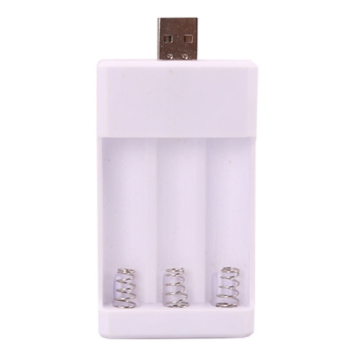 USB 3-Slot Battery Charger Universal Charger For Toys With AA / AAA Rechargeable Batteries