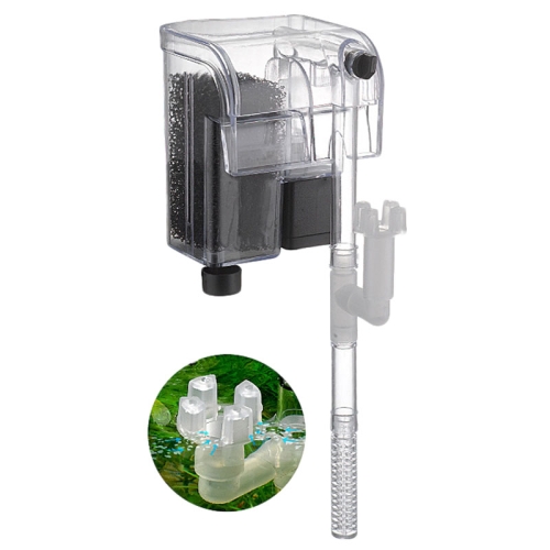 

Wall Mounted Silent Fish Tank Filter Waterfall Aquarium Filtration Clean Oxygenator Pump, Style: With Degreasing Film(EU Plug)