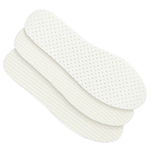

1pair Thin Latex Breathable and Sweat Absorbent Soft Bottom Comfort Shock Absorbing Insoles, Size: 36-37(Light Beige)