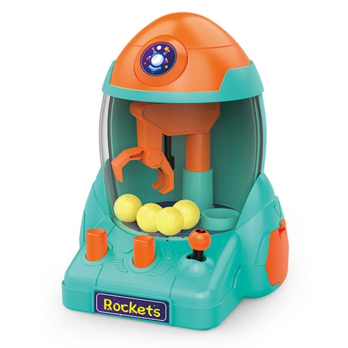 

Children Rocket Grab Ball Machine Toys Mini Simulation Catching Crane Model(Orange Blue)