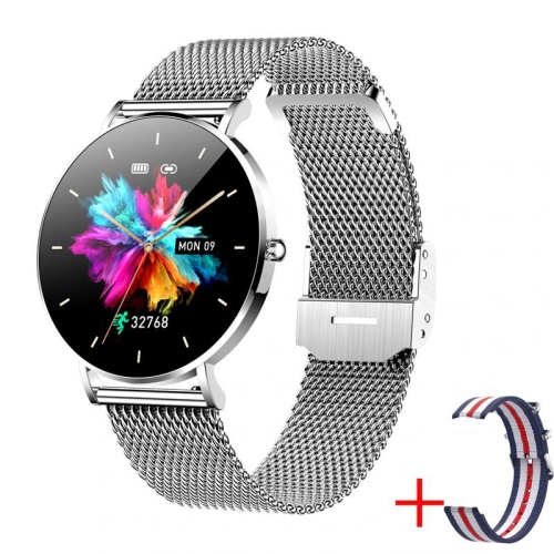 T8 1.3-inch Heart Rate/Blood Pressure/Blood Oxygen Monitoring Bluetooth Smart Watch, Color: Silver Gray