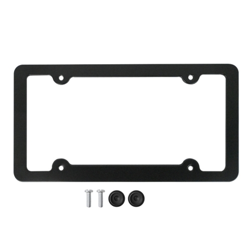 

American Standard Aluminum Alloy License Plate Frame Including Accessories, Specification: XC-W059 Tsuna Black
