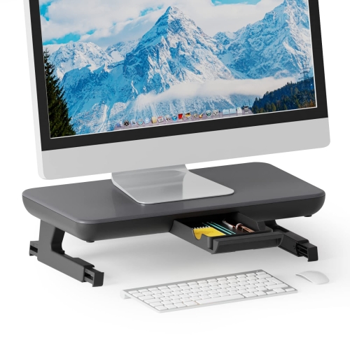 

Oimaster Monitor Stand Riser Adjustable Height Laptop Bracket With Storage Drawer, Spec: Basic