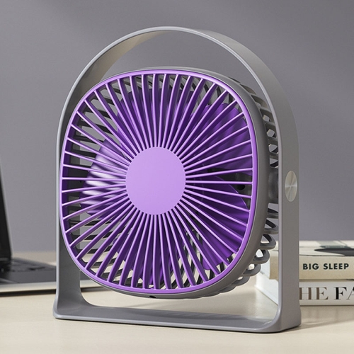 

Lightweight USB Charging Nightlight Desktop Fan Summer Office Student Outdoor Multifunctional Small Fan(Purple)