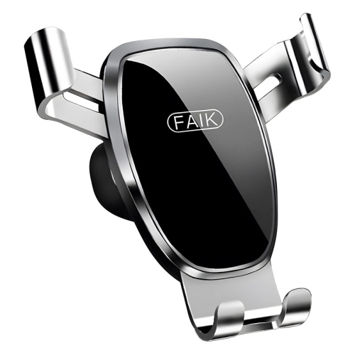 

FAIK Car Cell Phone Holder Air Vent Triangle Gravity Sensor Car Phone Bracket, Color: Silve Mirror Model