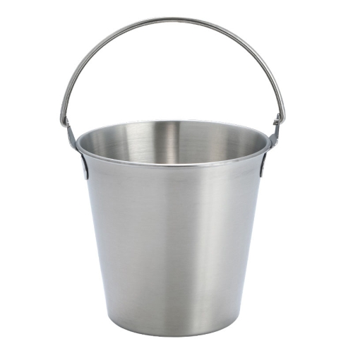 

700ml 304 Stainless Steel Handheld Ice Bucket Bar Beer Chill Bucket Chips Milk Tea Snacks Barrel(Silver)