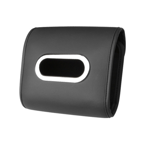 Auto Armrest Tissue Box Car Seat Back Hanging Napkin Pack Cover(Black)