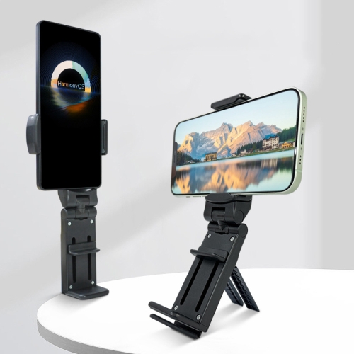 

H2 Pro Multifunctional Folding 360-degree Rotating Travel Mobile Phone Lazy Holder(Black)
