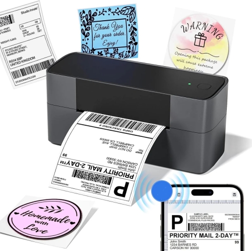 Phomemo PM245-BT Bluetooth Shipping Label Printer Support Labels Width 1- 4.6 Inch(EU Plug)