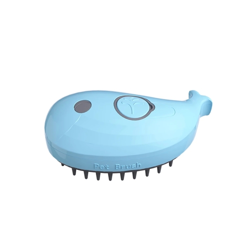 

Pet Spray Steamy Brush Cat Dog Grooming Massage Comb(Whale Blue)