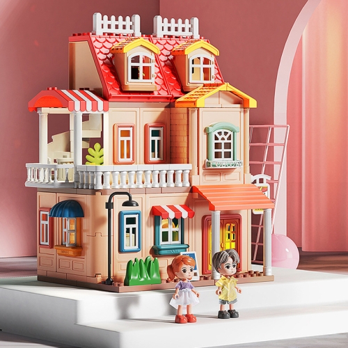 246pcs /Box Children Household Large Pellet Building Blocks Villa Castle Assembly Toys