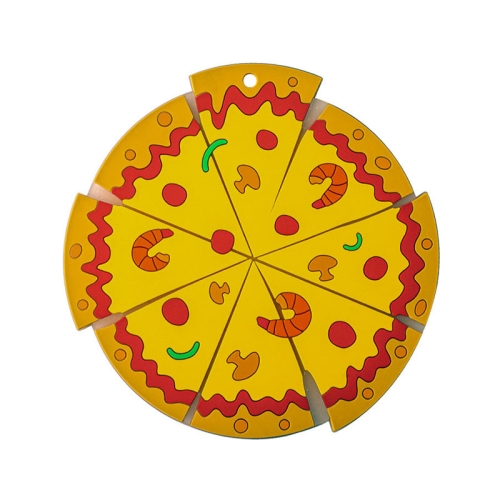 Silicone Insulated Table Placemat Pizza Shaped Bowl Mat PVC Coasters, Size: Small