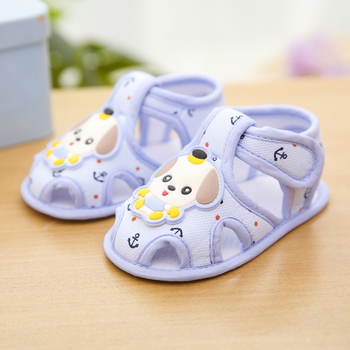 Infant Non-slip Toddler Shoes Summer Sandals, Color: Pippi Dog Blue(10.5cm)