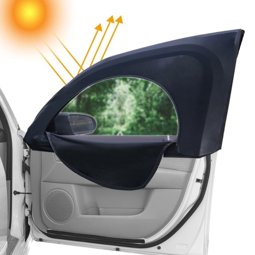 Car Sun Protection Anti-mosquito Window Zipper Sunshade(Front Window (Main+Auxiliary))