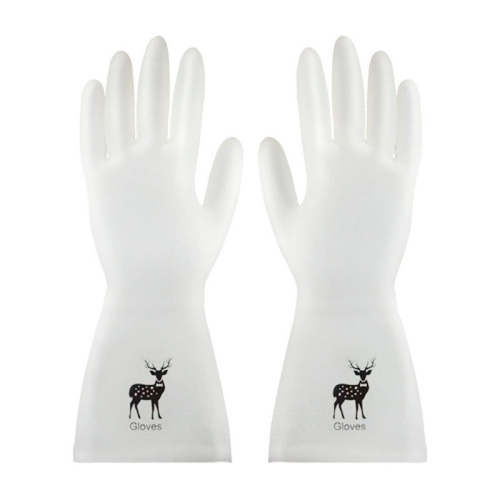 Waterproof Kitchen Dishwashing Gloves Household PVC Non-slip Laundry Housework Gloves, Size: S
