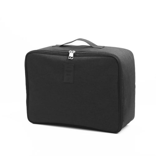 

Short Trip Storage Bag Can Suit Trolley Case Cationic Large Capacity Clothes Bag(Black)