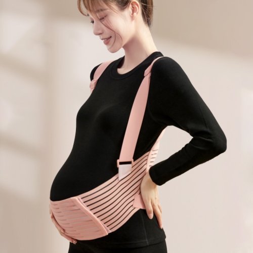 

Crossbody Lumbar Support Belt Pregnancy And Maternity Anti-Stretching Breathable Belly Band, Size: L 50-60kg(Pink Basic Model)