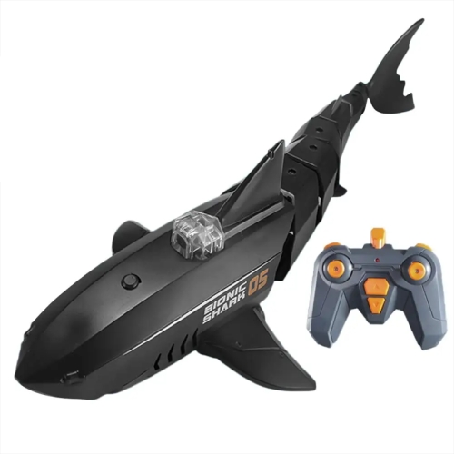 

RC Shark Water Toy With Photo And Video Camera Radio Controlled Boat Toy For Children(Black)