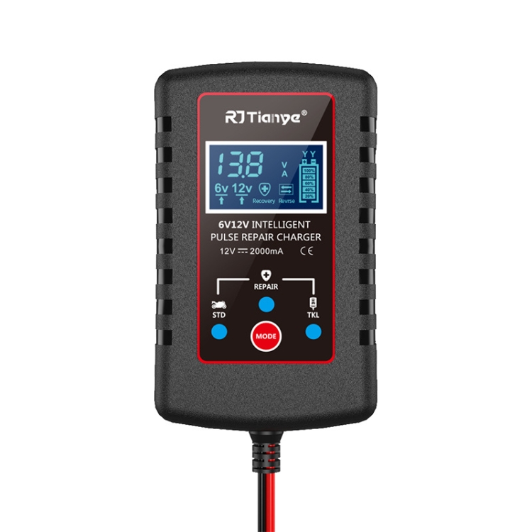 

RJtianye 6V/12V ASE Adapter Cable Car Motorcycle Lawn Mower Battery Charger(US Plug)