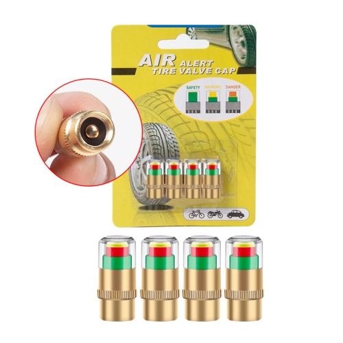 

2.4BAR Vehicle Tire Pressure Monitoring Warning Cap, 规格: Brass Core