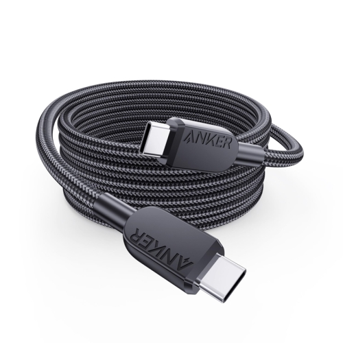 

ANKER A81C6 1.8m 5A 240W Dual Type-C Cell Phone Laptop PD Fast Charging Cable(Black)