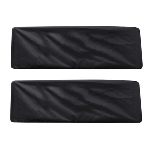 1pair Dustproof Waterproof Thickened Oxford Cloth License Plate Cover(Black)