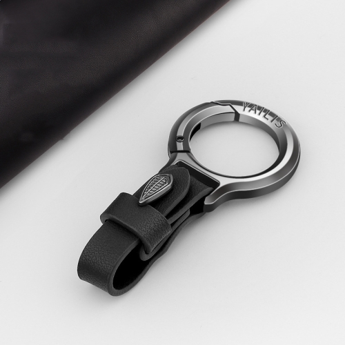 

YAILIS Zinc Alloy Car Keychain Multi-functional Belt Hook Key Holder For Men & Women(Quartz Black)