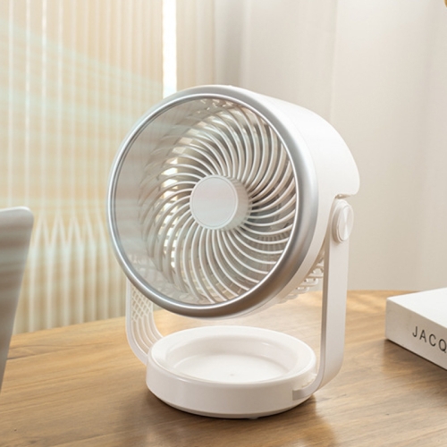 

Air Circulating Fan USB Charging Desktop Quiet Fan(White)