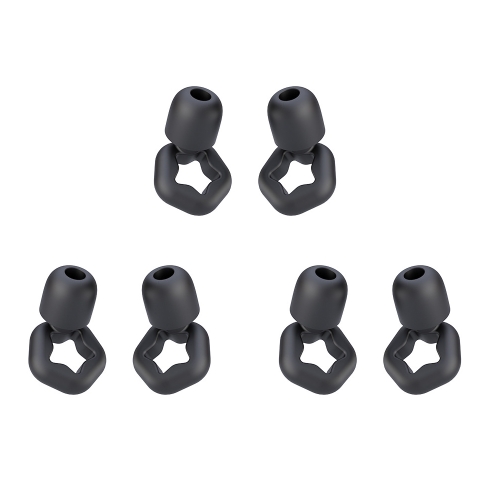 

3pairs /Set Sleep Anti-noise Soundproof Earplugs Noise Reducing Swimming Silicone Earplugs(Black)