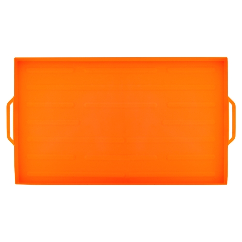 

For Blackstone Grill 22 Inch Silicone Cover BBQ Protective Cleaning Pad(Orange)
