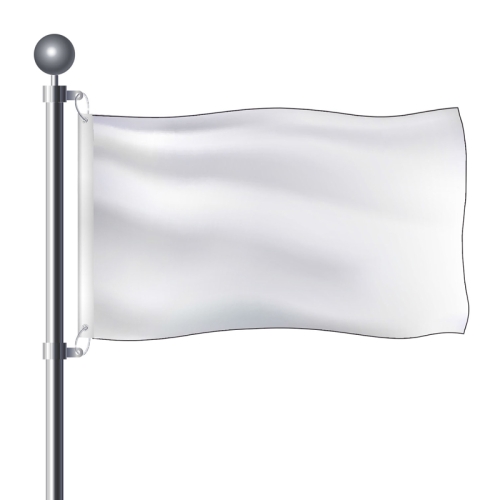 

90 X 150cm Solid Color Blank Banners Thickened Outdoor Flying Flag(White)