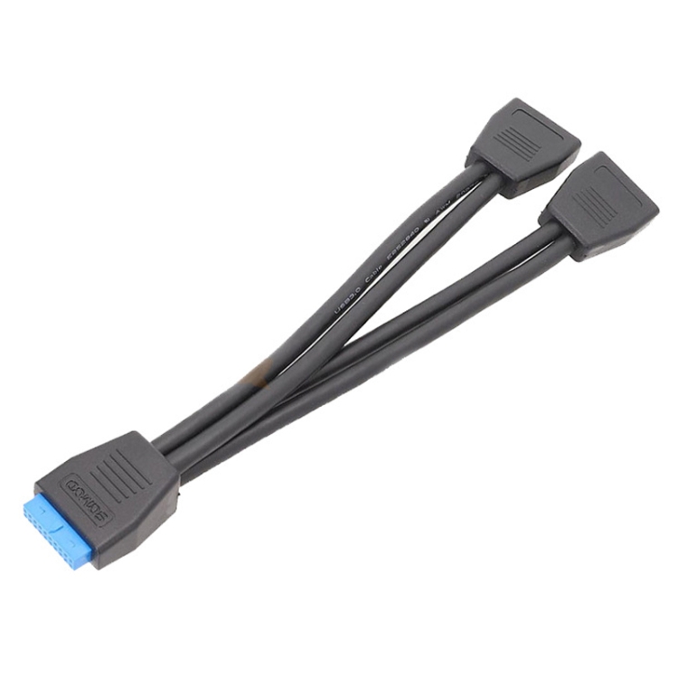 

21cm Computer Motherboard 19 Pin USB3.0 One To Two Extension Cable