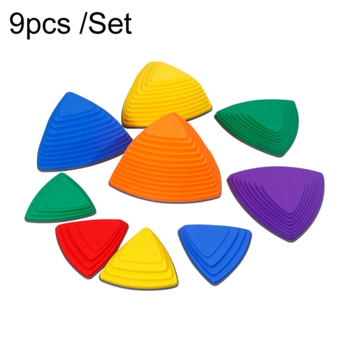 

9pcs /Set Colorful Wrapped Children Sensory Training Toys Kindergarten Early Learning Balance Pedal Playset