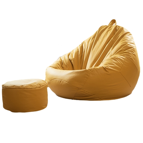 

90x100cm Bean Bag Chair Cover & Foot Stool Cover Set Waterproof Tech Fabric(Yellow)