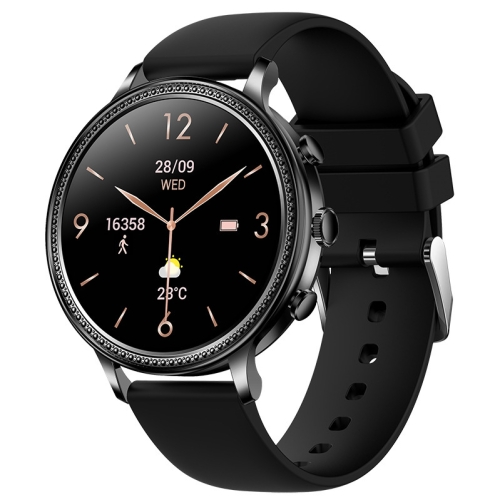 V60 1.39 Inch Health Monitoring Multifunctional Waterproof Bluetooth Call Smart Watch, Color: Black