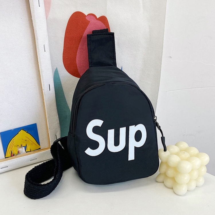 

Cute Children Chest Bag Baby Casual Crossbody Bag Outdoor Coin Purse(Black)