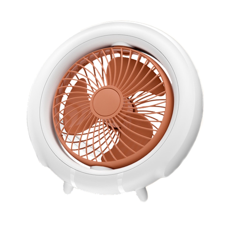

Night Light Desktop Folding Fan Outdoor Camping Hanging Mini Fan, Color: Orange Basic