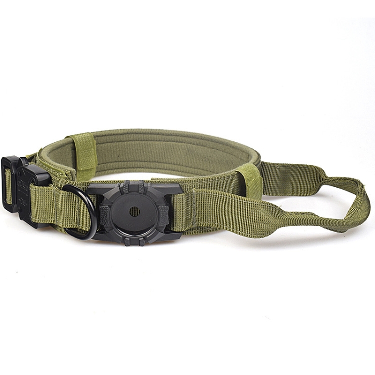 

For AirTag Locator Nylon Adjustable Anti-Breakaway Collar, Size: S(Green)