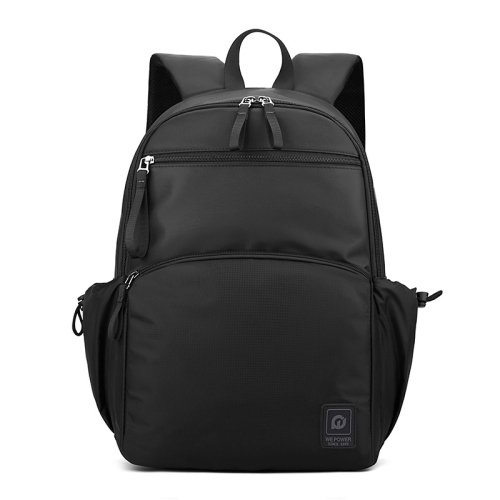 

WEPOWER Men Large Capacity Double Shoulder Computer Bag Student Schoolbag Travel Backpack(Black)