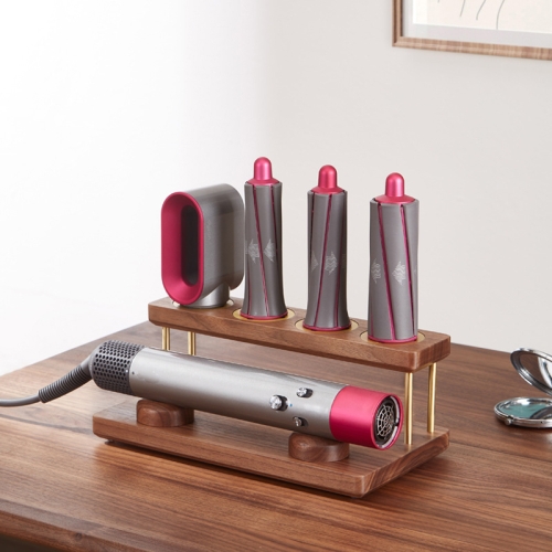 

For Dyson Airwrap Walnut Storage Rack Countertop Bracket Organizer