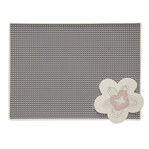 

PVC Heat Insulation Table Mat Bar Coaster Kitchen Restaurant Thickened Non-Slip Drainage Mat, Size: 41.3x31.1cm(Grey)