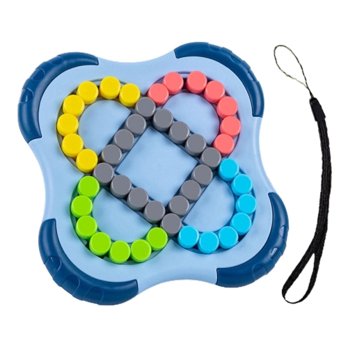 

Children Educational Rotating Magic Beans Compass Fingertip Cube Toy Spinning Rolling Balls Gyro(Blue)
